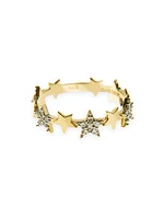 Wish Upon A Star 14K Yellow Gold & 0.28 TCW Diamond Milky Way Ring