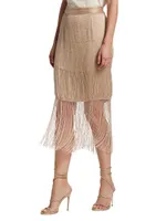 Paltrow Beaded Midi-Skirt