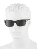 57MM Rectangular Sunglasses