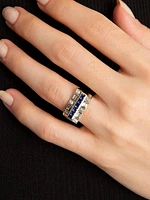 Vibe 14K Gold, Diamond & Sapphire Ring