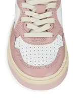 Medalist Bi-Color Leather Sneakers