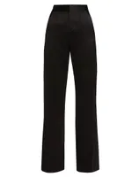 Dylan Silk High-Waisted Wide-Leg Pants