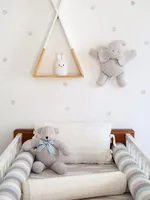 Baby's Pair of Pillow Crib Side Protectors