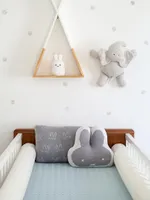 Baby's Pair of Pillow Crib Side Protectors