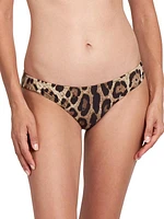 Leopard-Print Bikini Bottom