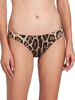 Leopard-Print Bikini Bottom