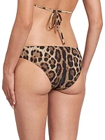 Leopard-Print Bikini Bottom