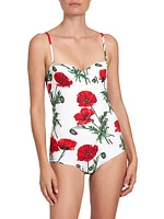 Poppies One-Piece Swimsuit