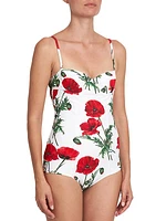 Poppies One-Piece Swimsuit