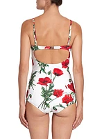 Poppies One-Piece Swimsuit