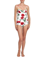 Poppies One-Piece Swimsuit