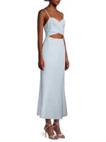 Frankie Cotton Cut Out Midi-Dress