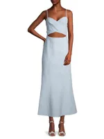 Frankie Cotton Cut Out Midi-Dress