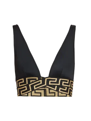 Greca Triangle Bikini Top