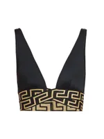 Greca Triangle Bikini Top