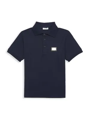 Little Boy's & Logo-Engraved Placard Polo