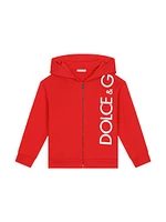 Little Kid's & Logo Zip-Up Hoodie