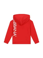 Little Kid's & Logo Zip-Up Hoodie