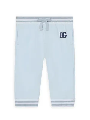 Baby Boy's Logo-Embroidered & Stripe Cotton Sweatpants