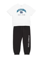 Little Boy's & Boy's Logo Joggers