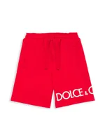 Little Boy's & Logo Sweat Shorts