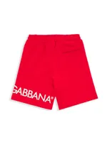 Little Boy's & Logo Sweat Shorts