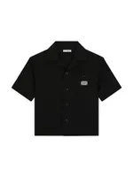 Little Kid's & Kid's Logo-Detailed Shirt