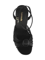 Valerie Satin Platfom Sandals