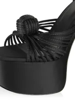 Valerie Satin Platfom Sandals