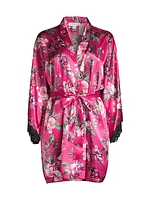 Felicity Satin Floral Robe