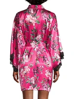 Felicity Satin Floral Robe