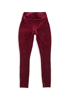 Little Girl's & Girl's Velvet Leggings