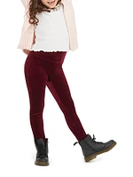 Little Girl's & Girl's Velvet Leggings