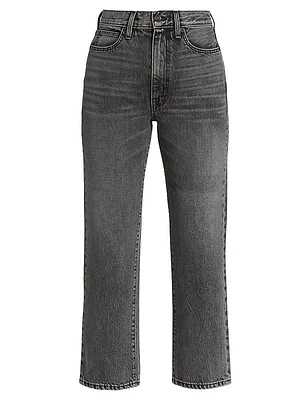 Straight-Leg London Crop Jeans