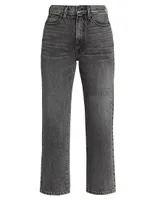 Straight-Leg London Crop Jeans