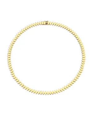 14K Yellow Gold Marquise Necklace