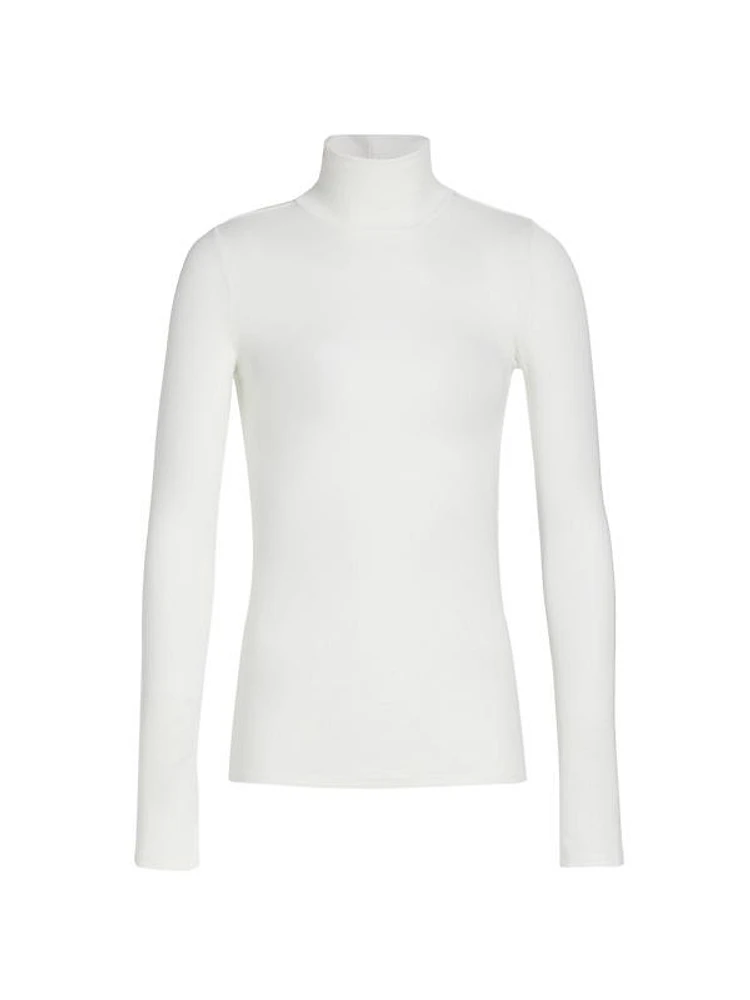 Long-Sleeve Turtleneck Top