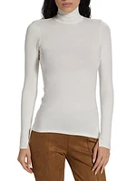 Long-Sleeve Turtleneck Top