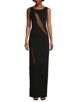 Mesquite Mesh-Insert Column Gown