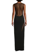 Mesquite Mesh-Insert Column Gown