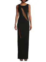 Mesquite Mesh-Insert Column Gown