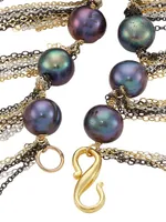 Sterling Silver & Freshwater Pearl Fringe Necklace