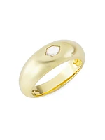 18K Yellow Gold & 0.16 TCW Diamond Ring