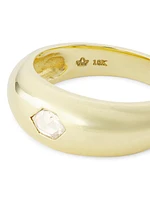 18K Yellow Gold & 0.16 TCW Diamond Ring