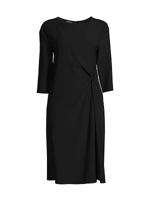 Side-Twist Shift Dress