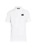 Metal Plaque Piquet Polo Shirt