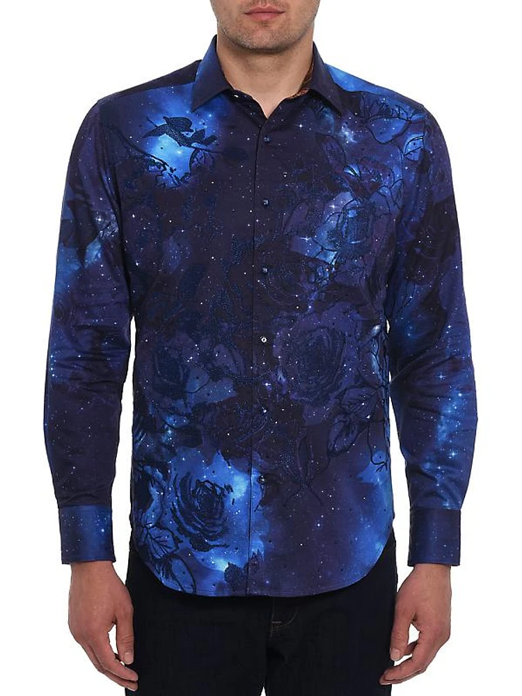 Cosmic Garden Cotton Shirt