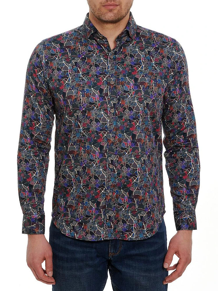 Ashbourne Printed Button-Up Shirt