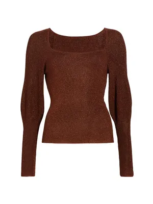 Wren Puff-Sleeve Sweater