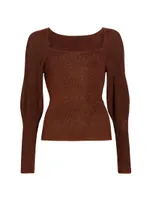 Wren Puff-Sleeve Sweater